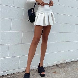 Rescue me pleat mini skirt
